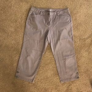 Gray Loft Cropped Pants